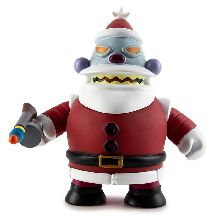 Futurama Robot Santa Claus "Naughty" art figure by Kidrobot, vinyl collectible with detailed design and festive holiday theme.