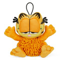 Garfield 4-inch plush screen wipe charm featuring soft fabric and embroidered details, perfect for cleaning screens or as a cute accessory.