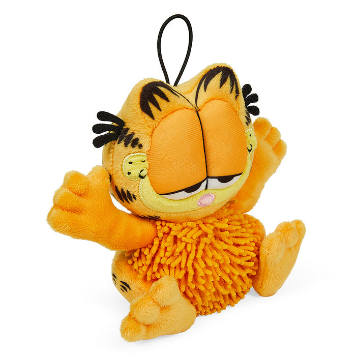 Garfield 4-inch plush screen wipe charm featuring soft plush material and classic Garfield design for cleaning screens.