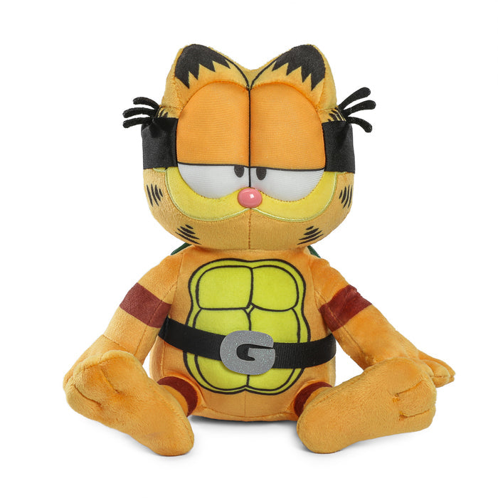 Garfield x Teenage Mutant Ninja Turtles Garfello Phunny plush toy featuring Garfield and Turtles characters in soft fabric.