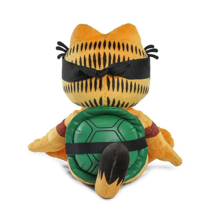 Garfield x Teenage Mutant Ninja Turtles Garfello Phunny plush toy featuring a soft, collectible plush of Garfield with TMNT design details.