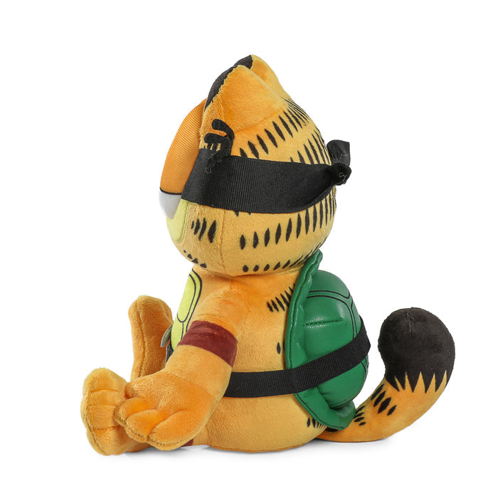 Garfield x Teenage Mutant Ninja Turtles Garfello Phunny Plush featuring a soft plush toy of Garfello character from the collaboration.