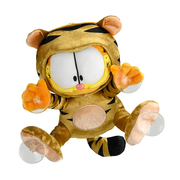 Garfield Year of the Tiger gold plush window cling, 8-inch plush toy from Kidrobot featuring Garfield's design for the Year of the Tiger.