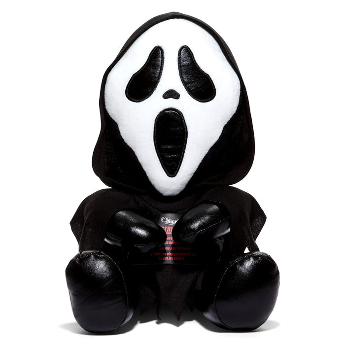 Ghost Face 16-inch Shake Action Plush by Kidrobot featuring soft, detailed plush with expressive ghost face design.