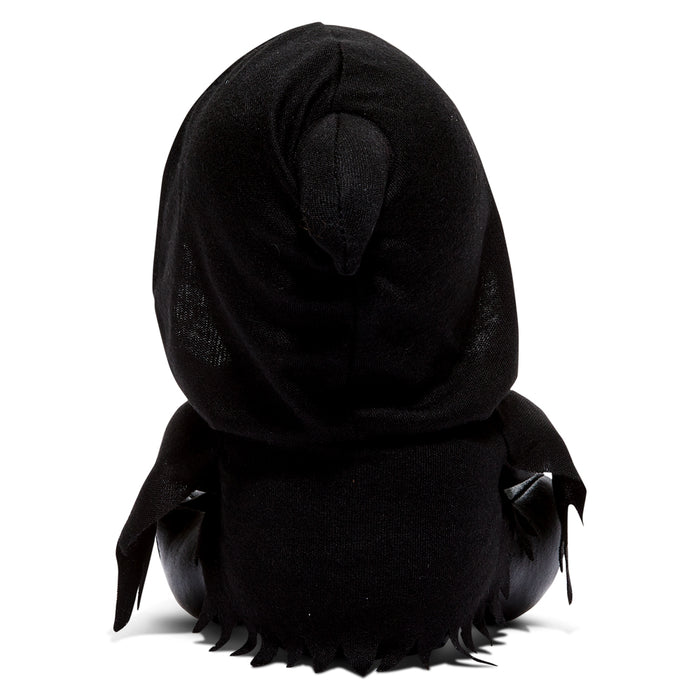 Ghost Face 8" Phunny plush by Kidrobot, soft collectible plush toy featuring iconic horror character with detailed face and black outfit.