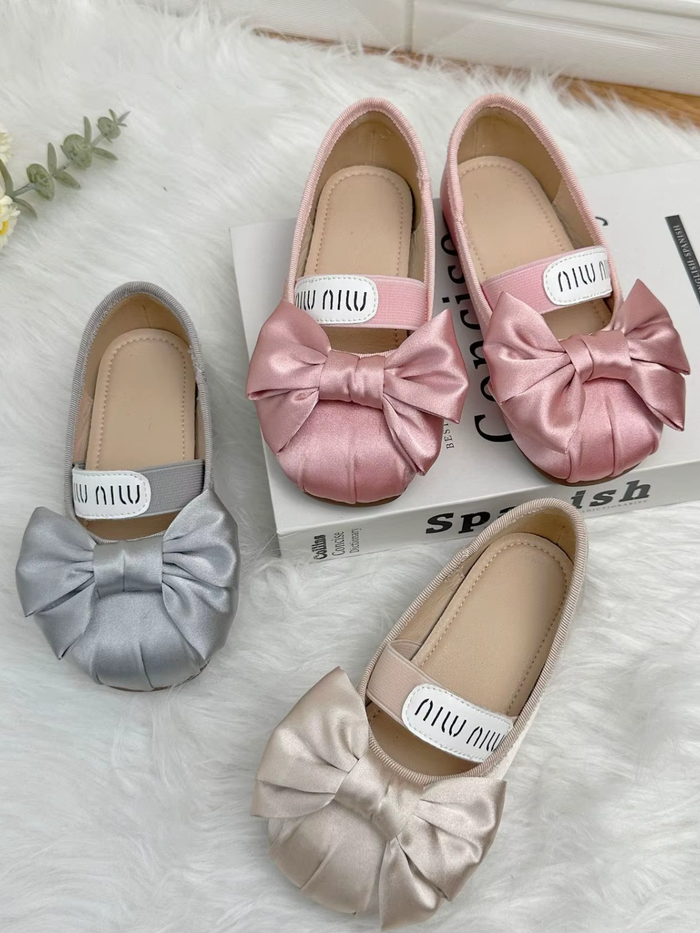 Girls Adorable and Elegant Bow-Tie Ballet Flats By Liv and Mia Mia Belle Girls