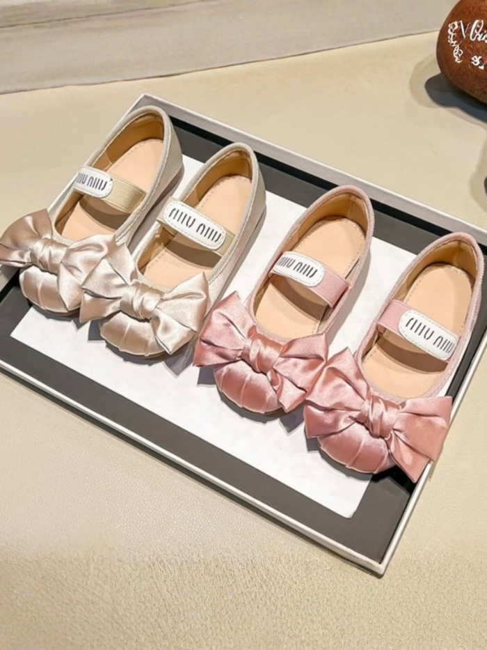 Girls Adorable and Elegant Bow-Tie Ballet Flats By Liv and Mia Mia Belle Girls