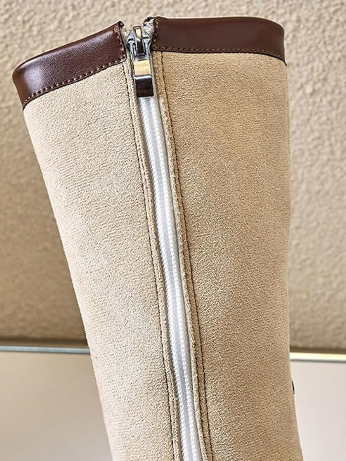 Girls Belted Mid-Calf Riding Boots By Liv and Mia Mia Belle Girls