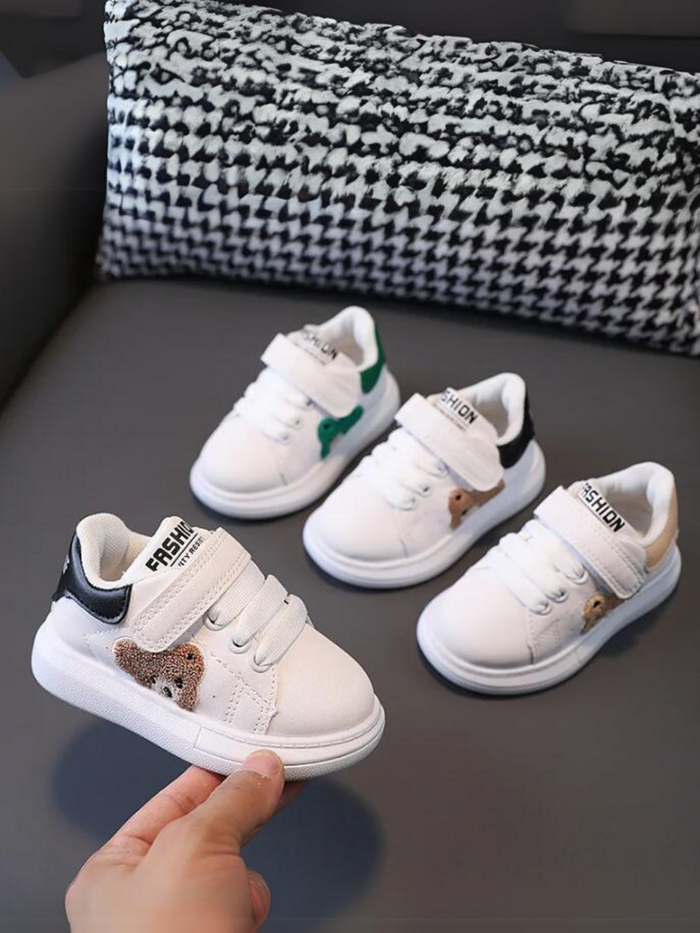 Girls Fashion Teddy Bear Sneakers By Liv and Mia Mia Belle Girls
