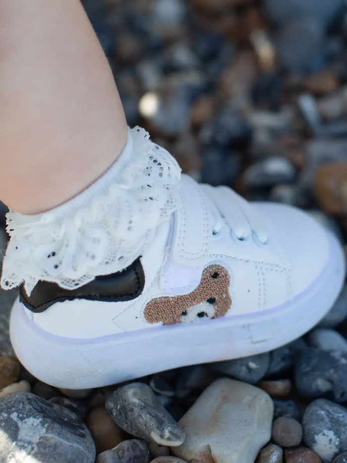 Girls Fashion Teddy Bear Sneakers By Liv and Mia Mia Belle Girls