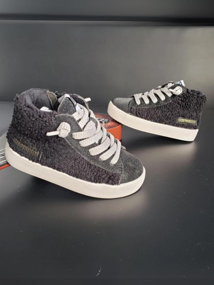 Girls Fuzzy High-Top Sneakers by Liv and Mia Mia Belle Girls