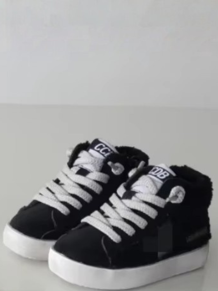 Girls Fuzzy High-Top Sneakers by Liv and Mia Mia Belle Girls