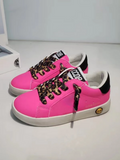 Girls Hot Pink Vibrant Lace-Up Sneakers by Liv and Mia Mia Belle Girls