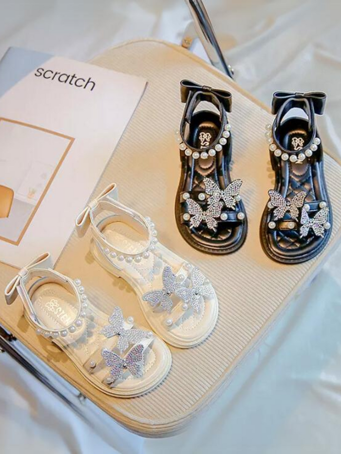 Girls Pearl Butterfly Sandals by Liv and Mia Mia Belle Girls