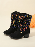 Girls Sequined Elegant Unique Boots By Liv and Mia Mia Belle Girls