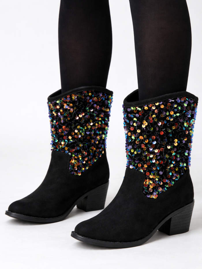 Girls Sequined Elegant Unique Boots By Liv and Mia Mia Belle Girls