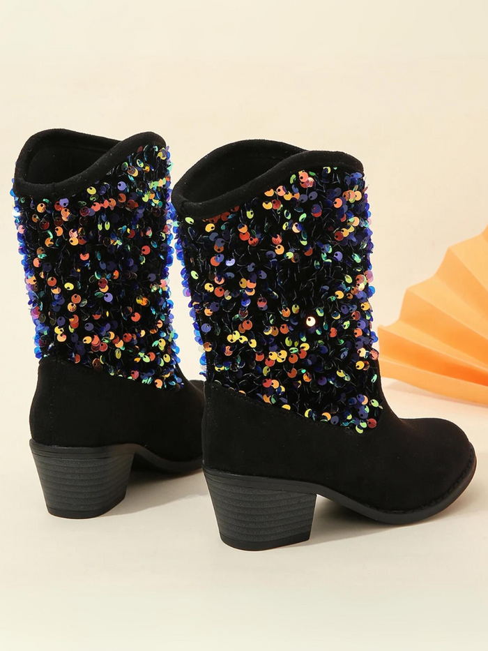 Girls Sequined Elegant Unique Boots By Liv and Mia Mia Belle Girls