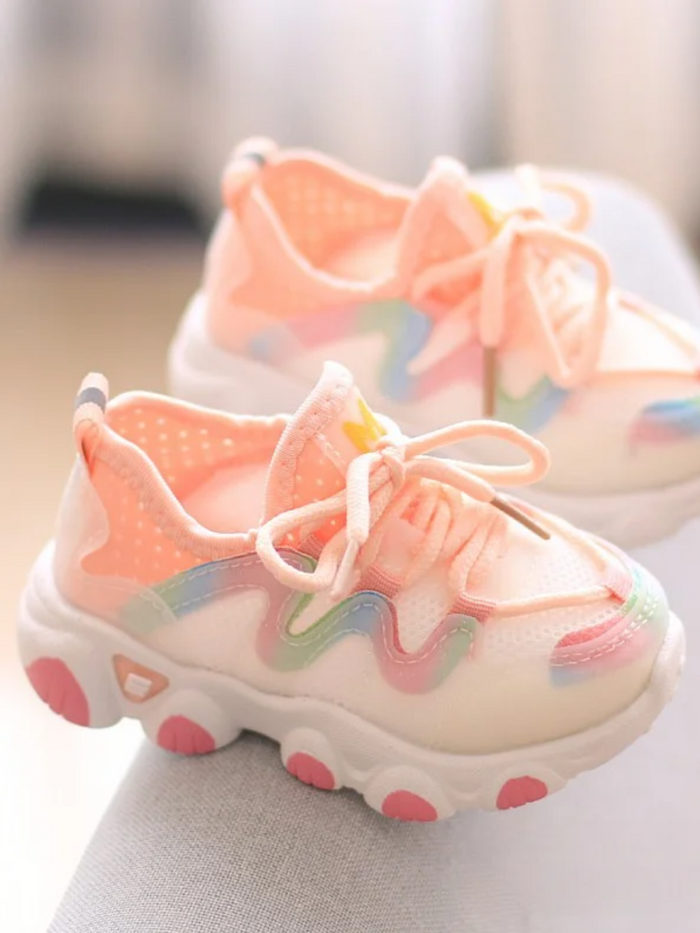 Girls Trendy Wavy Sole Sneakers by Liv and Mia Mia Belle Girls