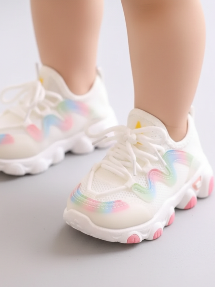 Girls Trendy Wavy Sole Sneakers by Liv and Mia Mia Belle Girls
