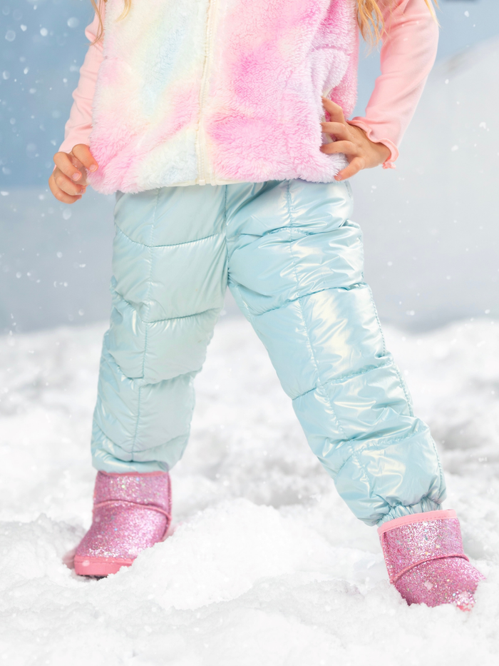 Glacier Puff Quilted Metallic Puffer Pants