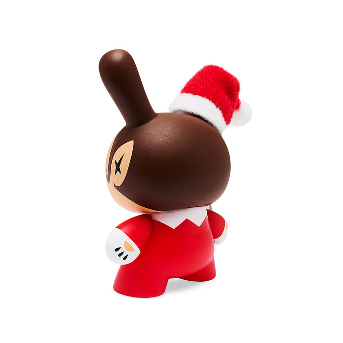 Kidrobot Holiday Dunny set featuring 3-inch Nice and Evil Elf characters from the Go Elf Yourself collection.