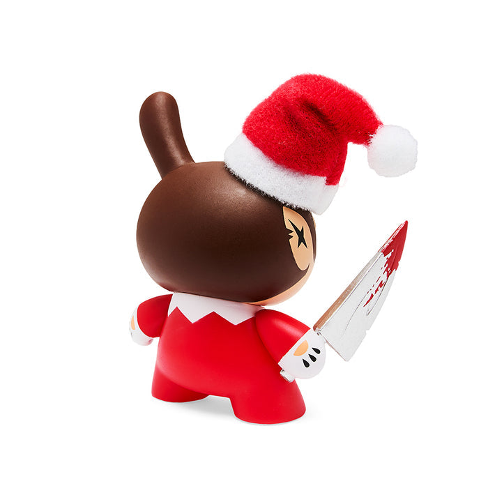 Kidrobot Holiday Dunny set featuring 3-inch Nice and Evil Elf characters from the Go Elf Yourself collection.
