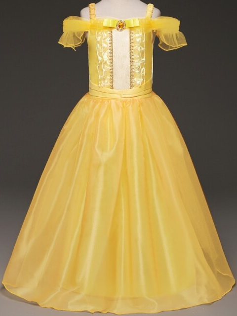 Golden Ballroom Princess Sparkle Costume Dress