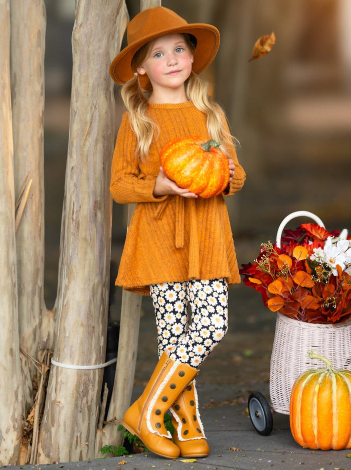 Golden Daisy Girls Top and Legging Set Mia Belle Girls
