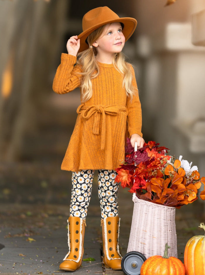Golden Daisy Girls Top and Legging Set Mia Belle Girls