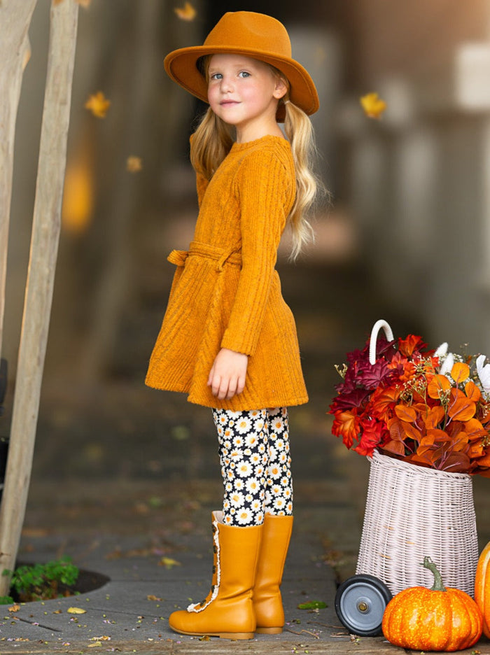 Golden Daisy Girls Top and Legging Set Mia Belle Girls