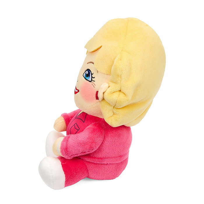 Golden Girls Rose Phunny plush toy in pink outfit, 8-inch stylized soft plush doll from the Golden Girls collection.