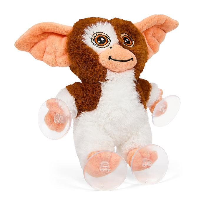 Gremlins Gizmo 8-inch plush toy with suction cups, designed for window clinging, from the Gremlins plush collection.