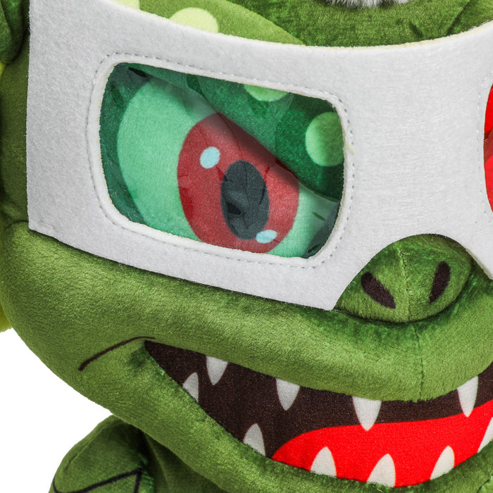 Gremlins Stripe HugMe plush with popcorn pattern, 14.5-inch shake-action plush toy from Gremlins brand.