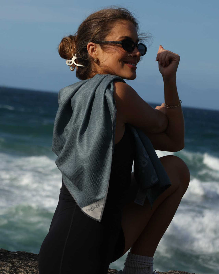 Grey Staple Sport Towel