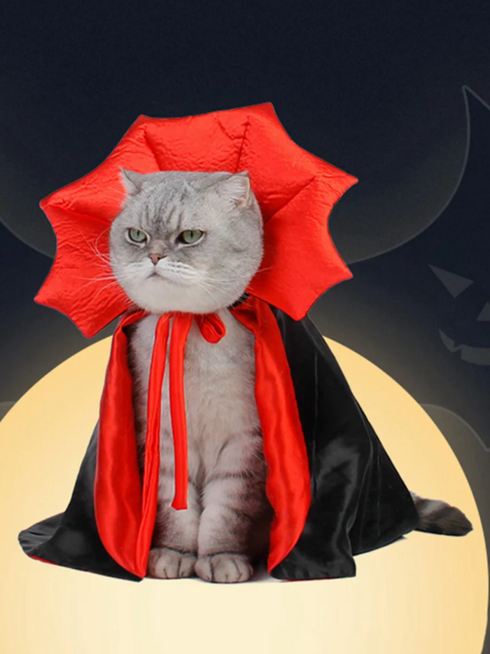 Halloween Vampire Cloak for Small Dogs and Cats Mia Belle Girls