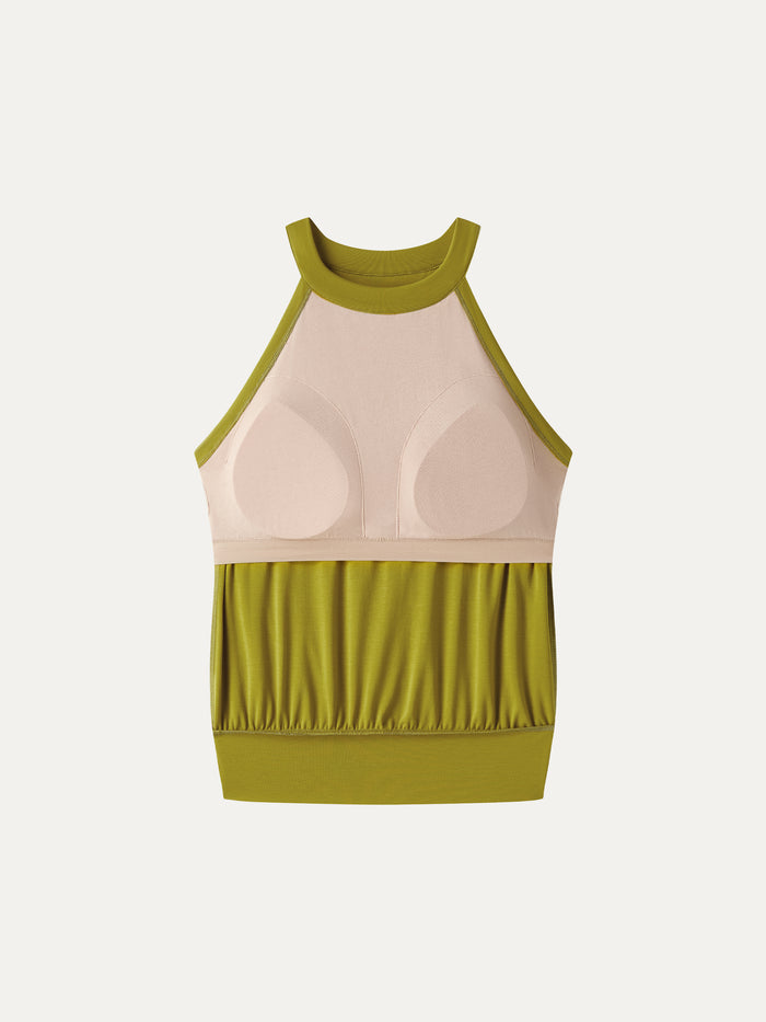 OGLmove Halter Neck Banded Hem Bra Top