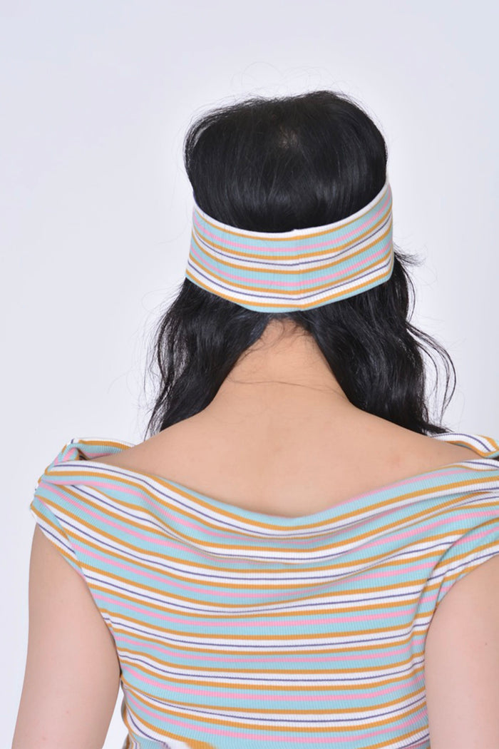 Eliza Faulkner Designs Inc. Headband in Off-White Stripe