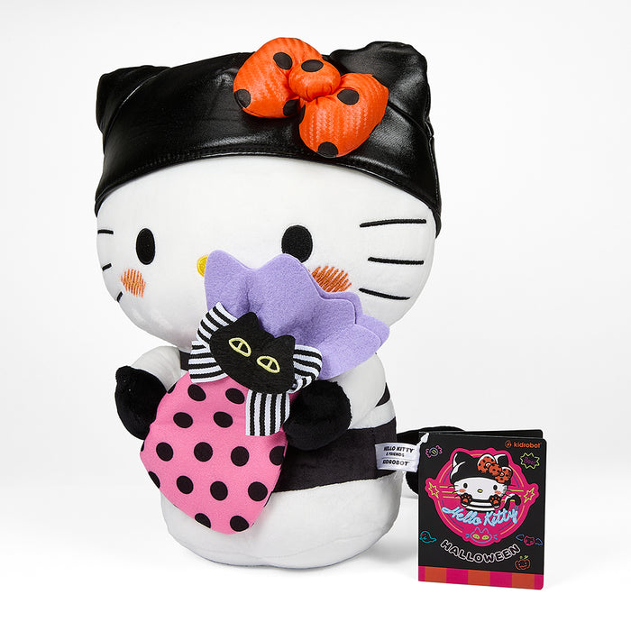Sanrio Hello Kitty® 13-inch Halloween plush in a bandit costume, soft and cuddly with adorable embroidered details.