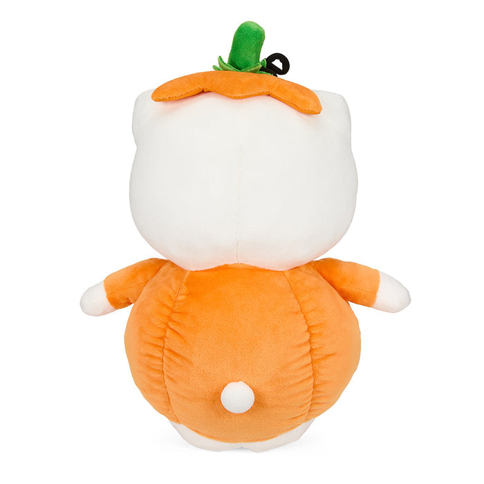 Sanrio Hello Kitty® 13-inch Halloween plush in a pumpkin costume, featuring a cute and soft plush character for festive decor.