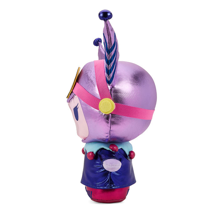 Sanrio Hello Kitty and Kuromi 13-inch plush from Kidrobot featuring arcade gamer design, soft and cuddly collectible plush toy