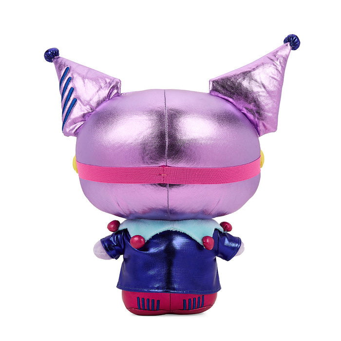 Sanrio Hello Kitty and Kuromi arcade gamer plush by Kidrobot, 13-inch soft plush toy featuring colorful character details.