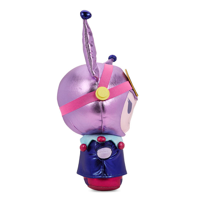 13-inch Kuromi plush from Hello Kitty and Friends Arcade Gamer collection by Sanrio, soft and cuddly character plush toy.