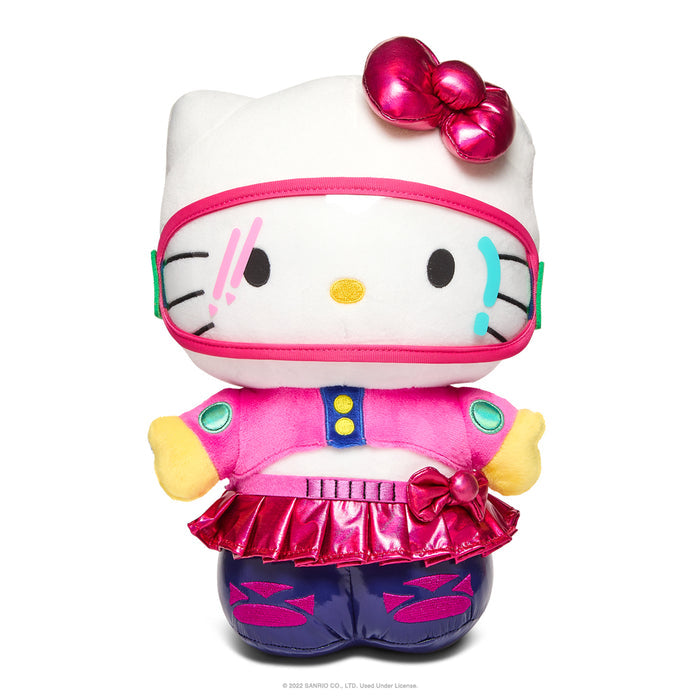Hello Kitty and Friends Arcade Girl 13-inch plush toy by Sanrio featuring colorful character design and soft fabric.