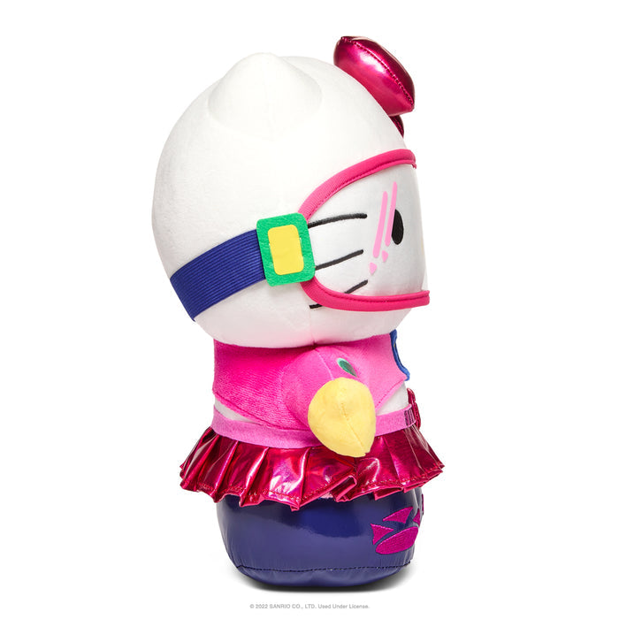 Sanrio Hello Kitty and Friends Arcade Girl 13-inch plush by Kidrobot featuring colorful character design and soft fabric.