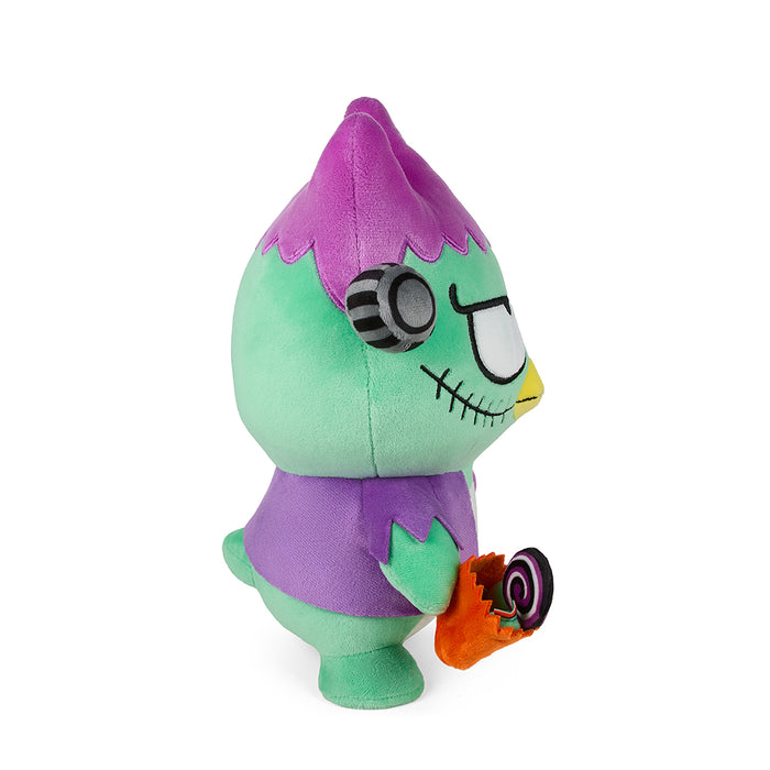 Sanrio Hello Kitty and Badtz-Maru Frankenstein plush, 13-inch Halloween-themed soft toy by Kidrobot.