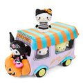 Hello Kitty and Friends Halloween Food Truck plush set by Sanrio, featuring colorful plush characters and a festive food truck design.