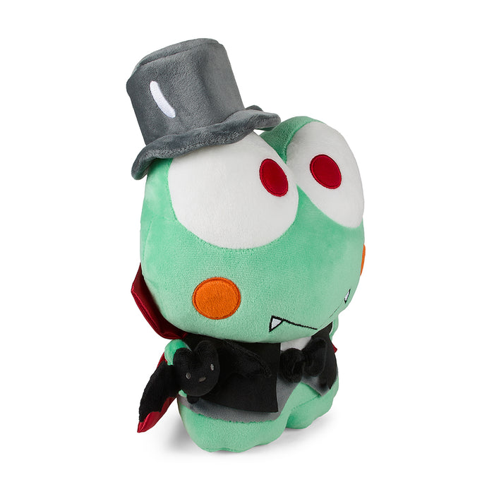 Sanrio Hello Kitty and Keroppi Dracula 13-inch plush toy featuring Halloween-themed design and soft fabric.