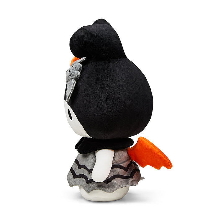 Sanrio Hello Kitty and My Melody 13-inch plush bat costume by Kidrobot, soft plush toy featuring cute Halloween bat design.