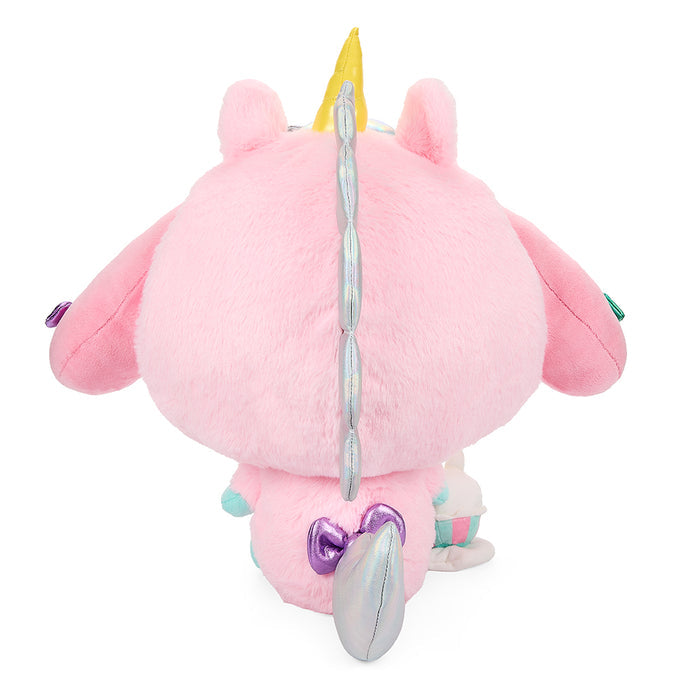 Sanrio Hello Kitty and Friends My Melody unicorn plush, 13-inch soft stuffed toy featuring colorful design and adorable character details