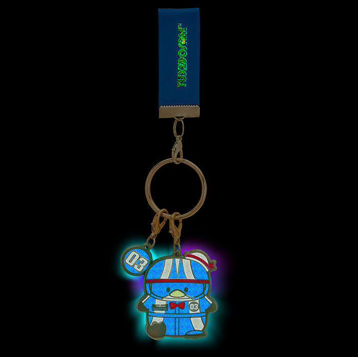 Hello Kitty and Friends Tokyo Speed enamel keychain by Sanrio featuring colorful character designs and detailed craftsmanship.